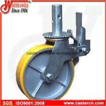 8 Inch Yellow PU Scaffold Caster